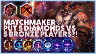 Butcher Furnace Blast - MATCHMAKER PUT 5 DIAMONDS VS 5 BRONZE PLAYERS?! -B2GM Season 3 2024