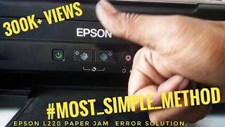 #Epson #error #solution Epson L220 Paper Jam Error Solved. most simple method. red light error