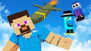 We Blow Up Jelly Minecraft Steve with Bunker Buster Missiles in Teardown!