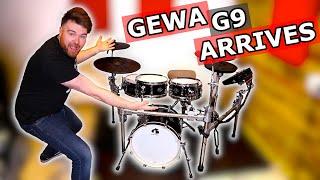 GEWA G9 Pro C5 Kit | Arrival, Setup, Playing & Very Early Impressions | G9 Digital Drum Workstation