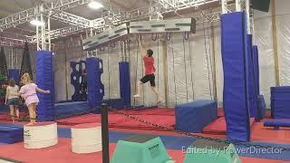 Graham Trains At The Jellystone Ninja Warrior Course, In Williamsport MD