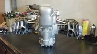 Сделал двигатель. Толи Днепр, толи Урал. Homemade engine from the spare parts Dnepr and Ural.