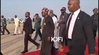 Nigeria  President Bola Tinubu has arrived in Ghana ahead of the inauguration of President-elect