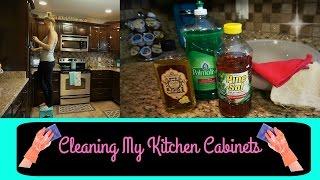 Deep Cleaning My Kitchen Cabinets/ Watch Me Clean Wednesday