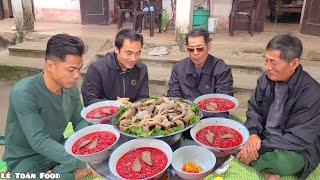 Cách làm tô tiết canh úp bát,Lê Toàn Food,tiếp Thánh Ăn tiết canh 70 tuổi