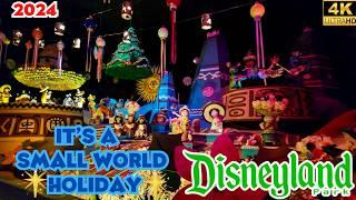 Disneyland It's a Small World- Disneyland Christmas Attractions 2024 [4K POV]