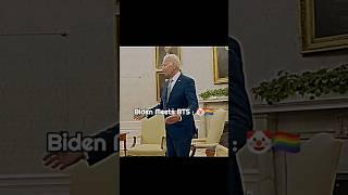 Biden Meets BTS vs Trump meets Kim Jong un #shorts #edit #educational #politics #shortsfeed #sigma