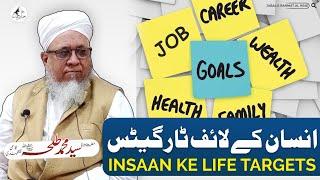 Insaan ke banaye Life Targets I Maulana Syed Muhammad Talha Qasmi Naqshbandi