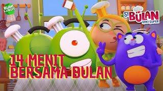 14 MENIT BERSAMA SI BULAN | SI BULAN KOKI SUPER | KARTUN ANAK | LAGU ANAK