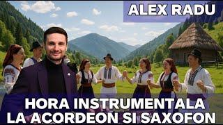 ALEX RADU HORA INSTRUMENTALA LA ACORDEON SI SAXOFON MUZICA DE PETRECERE 2025