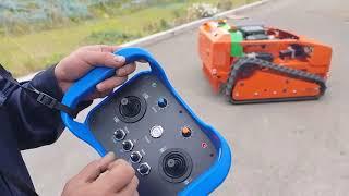 How to Operate Remote Control Flail Lawn Mower Mulcher QKZ900