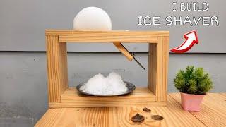 How to build wood ice shaver machine at home |घर पर बर्फ गोला बनाने की मशीन कैसे बनाए