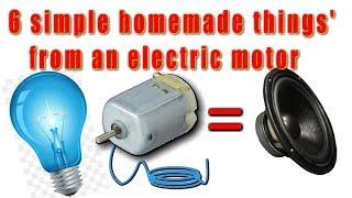 6 simple homemade things / 6 Awesome Life Hacks with DC Motor / DIY