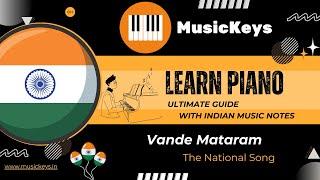 Vande Mataram | Play Piano Sargam Easy | #sharmasargam #sikhosaral