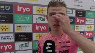 Marijn van den Berg - Interview at the finish - Stage 4 - Volta Ciclista a Catalunya 2024