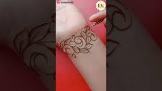 Latest Bridal Mehndi Designs Border #shorts #bridalmehendi #mehndiborder