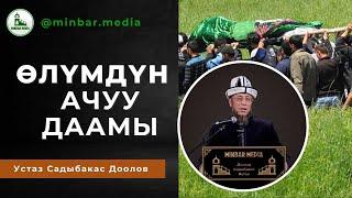 Садыбакас ажы Доолов. Тема: ӨЛҮМДҮН АЧУУ ДААМЫ.