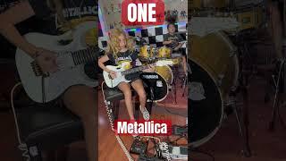 Nirvana y Aixa tocan ONE DE METALLICA #drumgirl #2024 #guitar