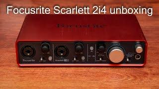 Focusrite Scarlett 2i4 Unboxing Распаковка