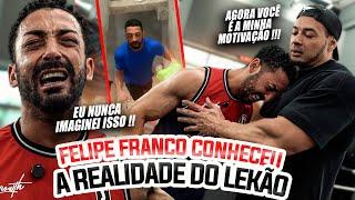 FELIPE FRANCO SE EMOCIONOU AO CONHECER A  REALIDADE DO LEKÃO !!!!