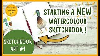 SKETCHBOOK with me and fun watercolour IDEAS for SKETCHBOOK ART (NEW!)