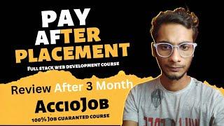 acciojob pay after placement | pay after placement full stack web development course review