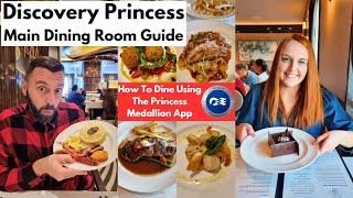 Discovery Princess MDR Guide & Review - Breakfast, Lunch & Dinner & How To Use The APP To Dine