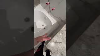 Вечная столешница в ванной 