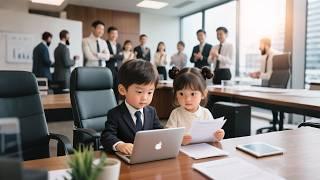 Two genius babies help the CEO take back the company, and the child is the CEO's biological son