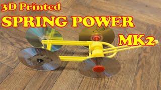 3D Printed Spring powered car Mousetrap Style Mk2