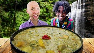 Vegan CARIBBEAN FOOD in GRENADA!! Cooking at a Jungle Waterfall!!