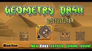 "GEOMETRY DASH SAHARA" (All Levels-All Coins) | GD FanMade