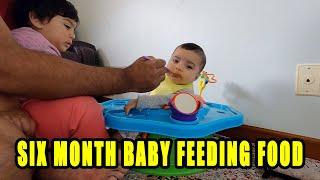 SIX MONTH BABY FEEDING FOOD