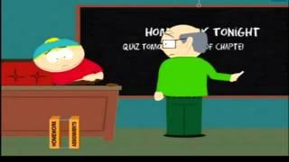 Cartman takes a crap on desk