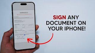 How To Sign Any Document on your iPhone!