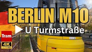 Cab Ride Tram M10 Berlin | 2024 | S+U Warschauer Str. to U Turmstr. | 4K | New