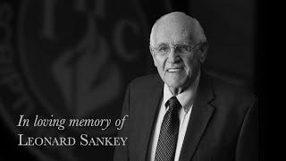 The funeral service for General Secretary Emeritus Leonard Sankey