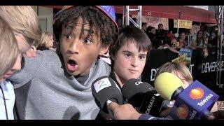 Jaden Smith Goes Crazy On Divergent-Premiere