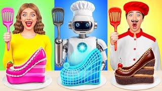 Me vs Grandma Cooking Challenge with a Robot | Epic Food Battle by Multi DO Smile