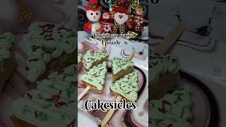 Christmas Cakesicles #coooking #cakeideas #cakedecorating #cakes #recipe #shorts #short #shortvideo