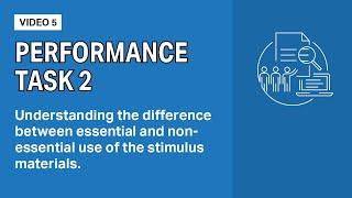 AP Seminar Performance Task 2: Using the Stimulus Material in your Argument