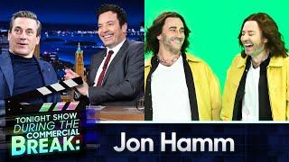 Jon Hamm Hid Chips in Jimmy's Clothes While Recreating Creed Music Video: During Commercial Break