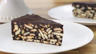 No-Bake Chocolate Biscuit Cake Recipe