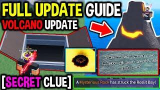 *SECRET CLUE* How To COMPLETE EVERYTHING in VOLCANO UPDATE in Roblox Fisch..