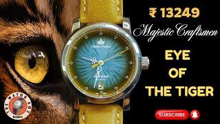 Designed & Made in India 38mm Automatic Watch | Eye of the Tiger | Majestic Craftsmen | Save Tigers