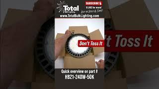 HB21-240W-50K LED UFO Light Unboxing #warehouse #garage #lighting