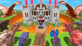 BENX BASE gegen DINOSAURIER ARMEE! Minecraft