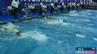 Heilman Clears 46 | Men’s 100y Fly A Final | 2021 Speedo Winter Junior Championships - East