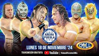 CMLL EN VIVO DESDE LA ARENA PUEBLA: TRANSMISIÓN GRATUITA 18-NOVIEMBRE-2024