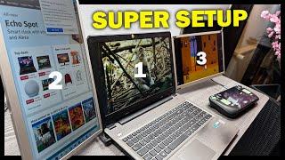 El mejor GADGET para LAPTOPS - Triple monitor con Kwumsy S6